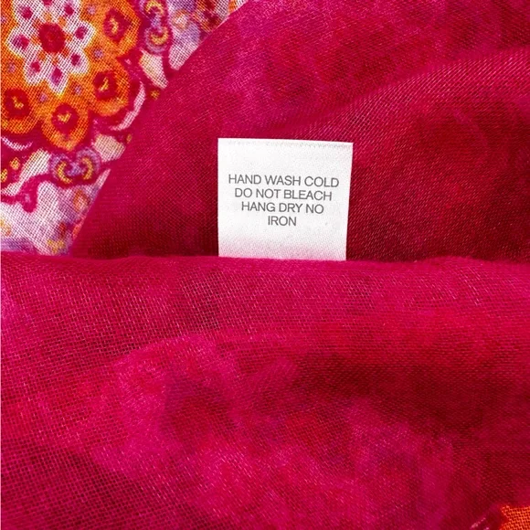 💥3/$20 Charming Charlie Scarves Bundle Pink & Teal- OR use as table runners - Picture 15 of 15